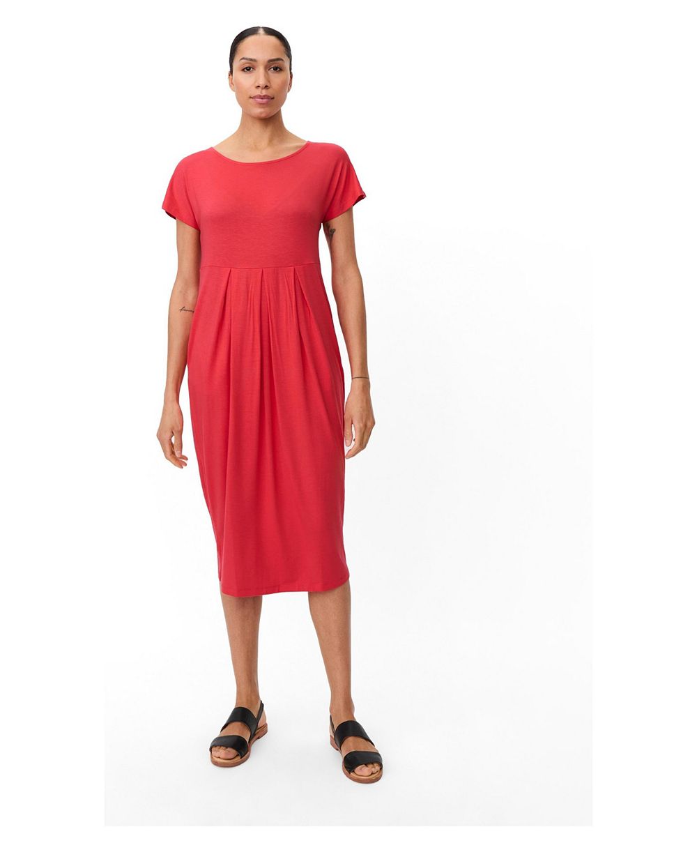 Женское платье миди Masai Copenhagen A-Line Gathered-Waist Short-Sleeve