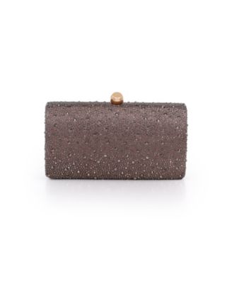 Jewel Badgley Mischka Woman's Fern Crystal Minaudiere