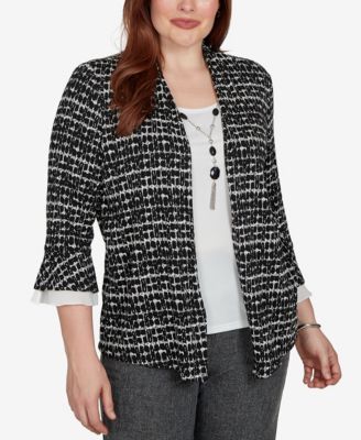 Топ Alfred Dunner Petite Dressy 3/4-Sleeve