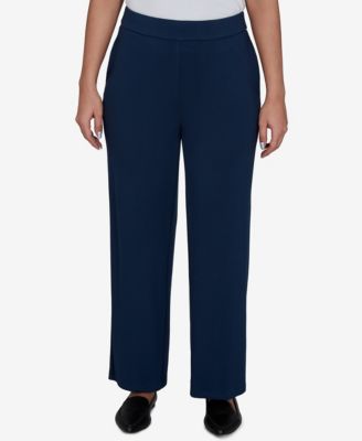 Alfred Dunner Women's Pull-On Straight-Leg Pants