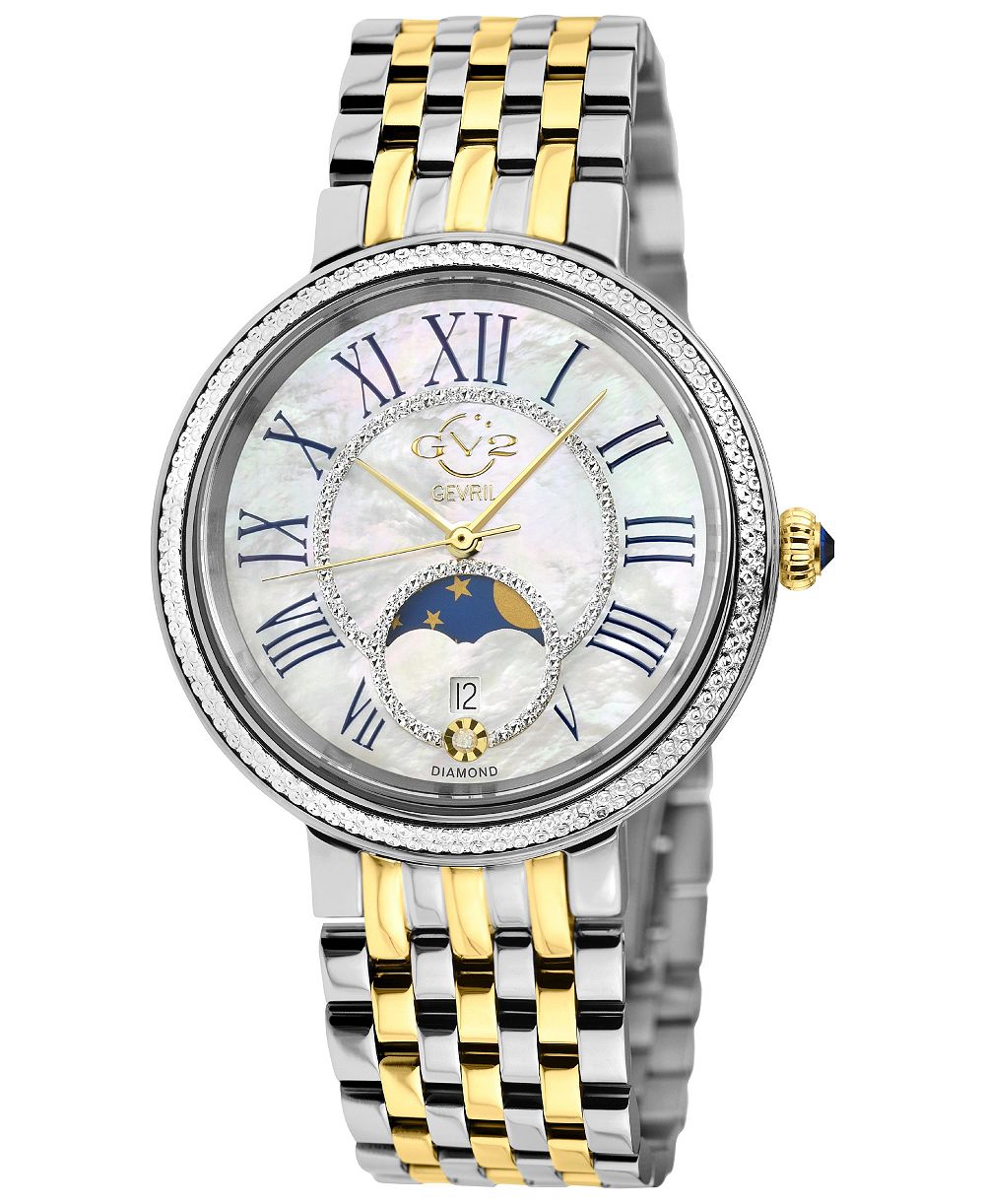 GV2 by Gevril Женские часы Genoa Swiss Quartz с бриллиантами