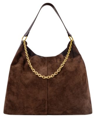 LIKE DREAMS Sava Suede Large Tote Handbag