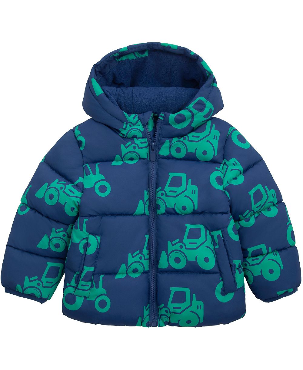 Куртка Rokka&Rolla Toddler Boys Hudson Tractor Print с флисовой подкладкой