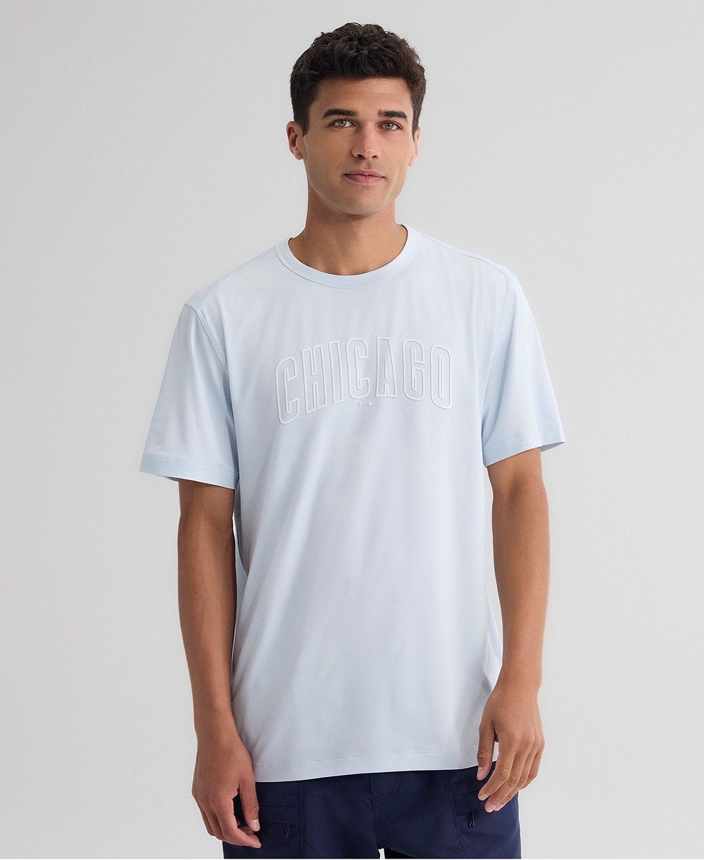 Мужская футболка Fanatics Light Blue Chicago Cubs Clutch Winning Edge