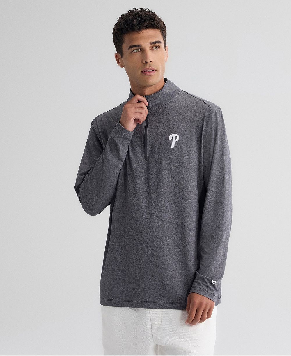Мужской свитшот Fanatics Charcoal Philadelphia Phillies Clutch Quarter-Zip