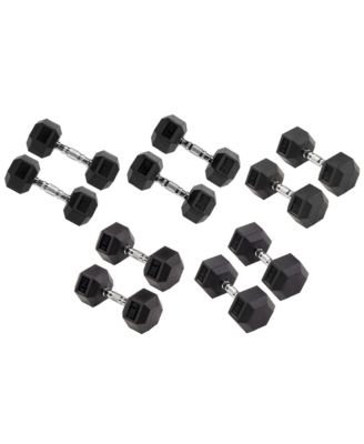 Набор гантелей Signature Fitness Hex для силовых тренировок, 300 фунтов