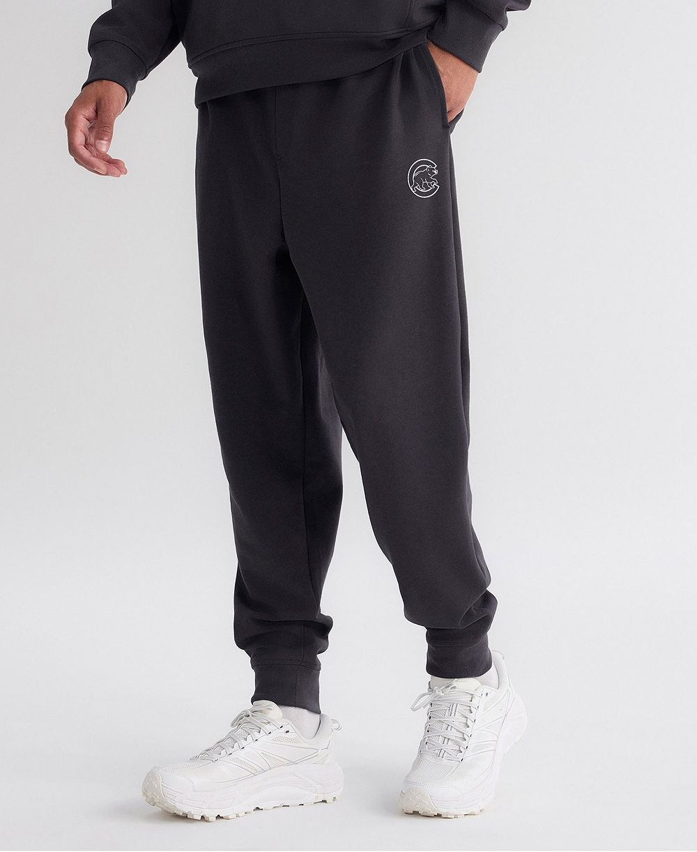 Fanatics Men's Charcoal Chicago Cubs Clutch Fleece Tri-Blend Joggers