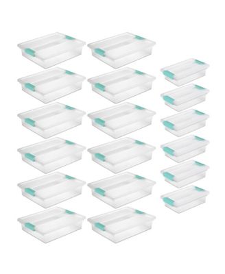 Коробка для хранения Sterilite с защелкой, большая, 12 шт., и маленькая, 6 шт.