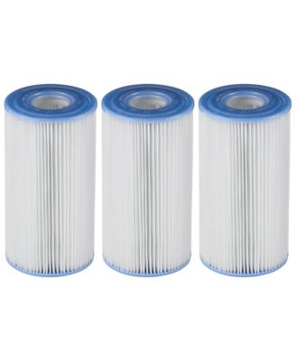 Intex Swimming Pool Easy Set Type A Replacement Filter Pump Cartridge (3 Pack)