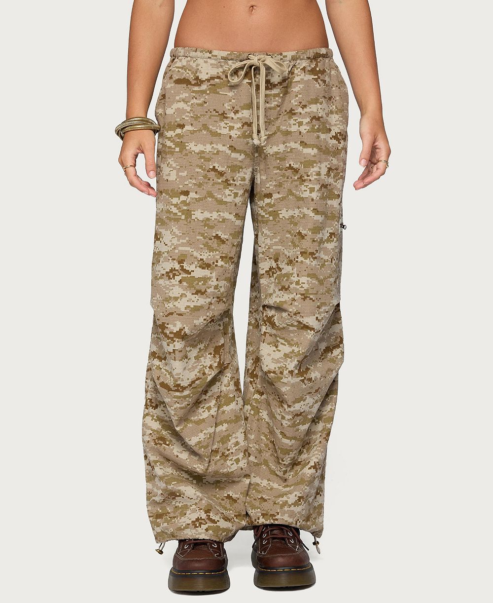 Edikted женские широкие карго-штаны Demey Camo