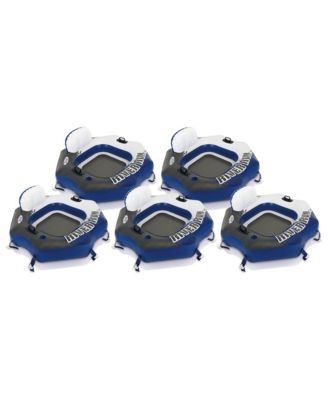 Intex 58854EP River Run Connect Lounge Inflatable Floating Water Tube (5 Pack)