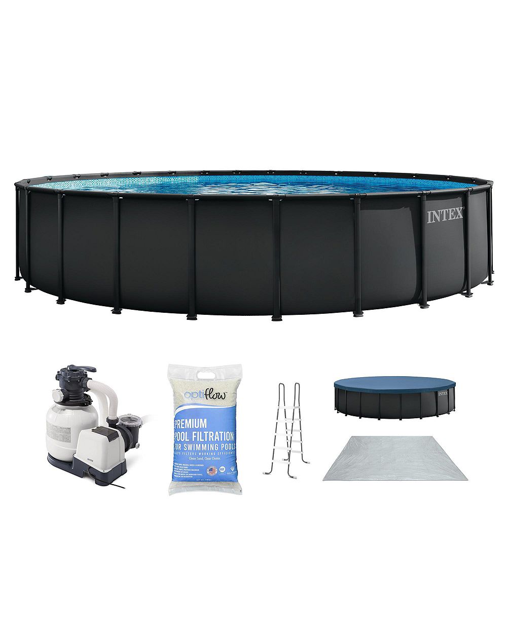 Intex Ultra XTR Frame 26'x52" Above Ground Pool and OptiFlow Premium Filter Sand