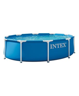 INTEX 28200EP 10Ft X 30In Metal Frame Above Ground Swimming Pool, Pool Only