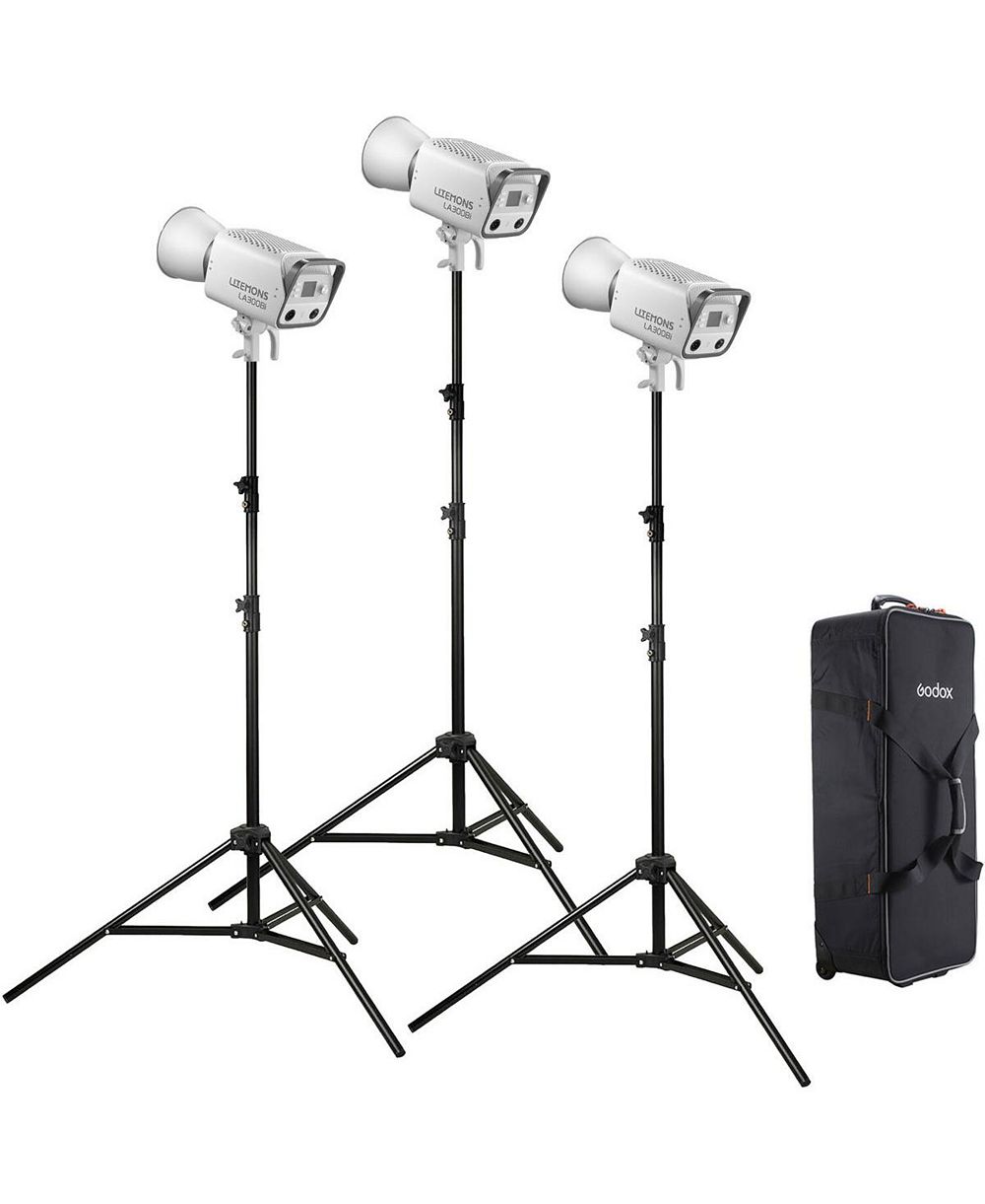 Godox Litemons LA300Bi Bi-Color LED Monolight 3-Light Kit