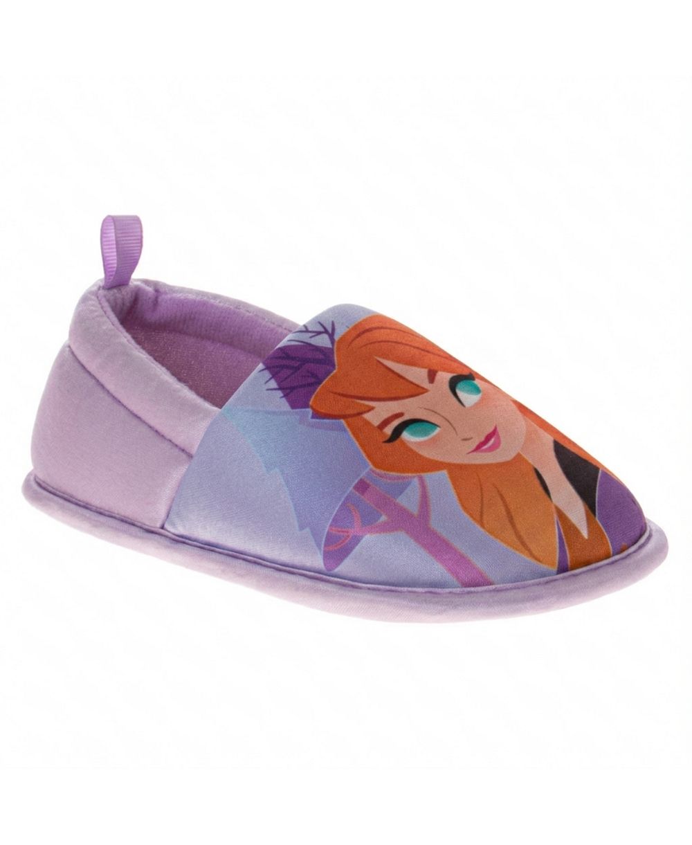 Детские пушистые домашние тапочки Disney Frozen с Анной и Эльзой, размеры 5-11