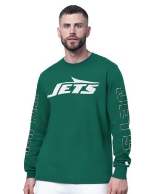 Starter Men's Green New York Jets Clutch Hit II Long-Sleeve T-Shirt