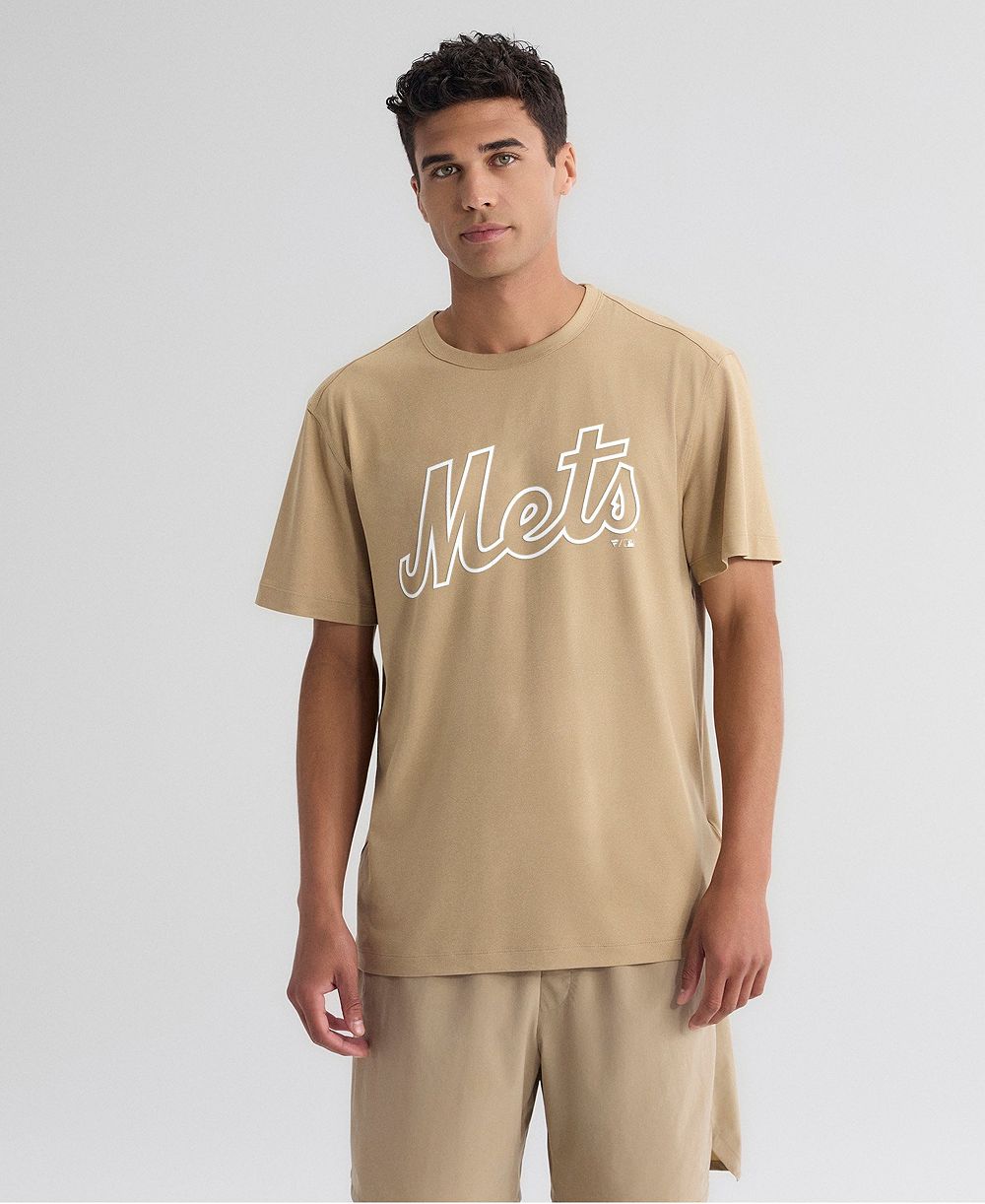 Мужская футболка Fanatics цвета хаки New York Mets Clutch Winning Edge