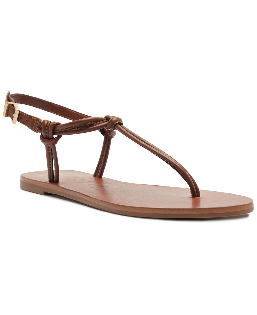 Schutz Women's Nina Round Toe Flat Sandals