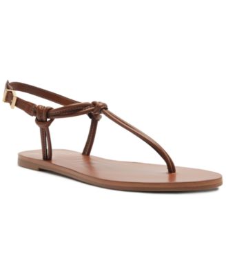 Schutz Women's Nina Round Toe Flat Sandals