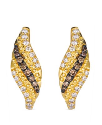 Le Vian Nude Diamond (0.34 ct. t.w.) & Chocolate Diamond (0.20 ct. t.w.) Stud Earrings in 14k Honey Gold®