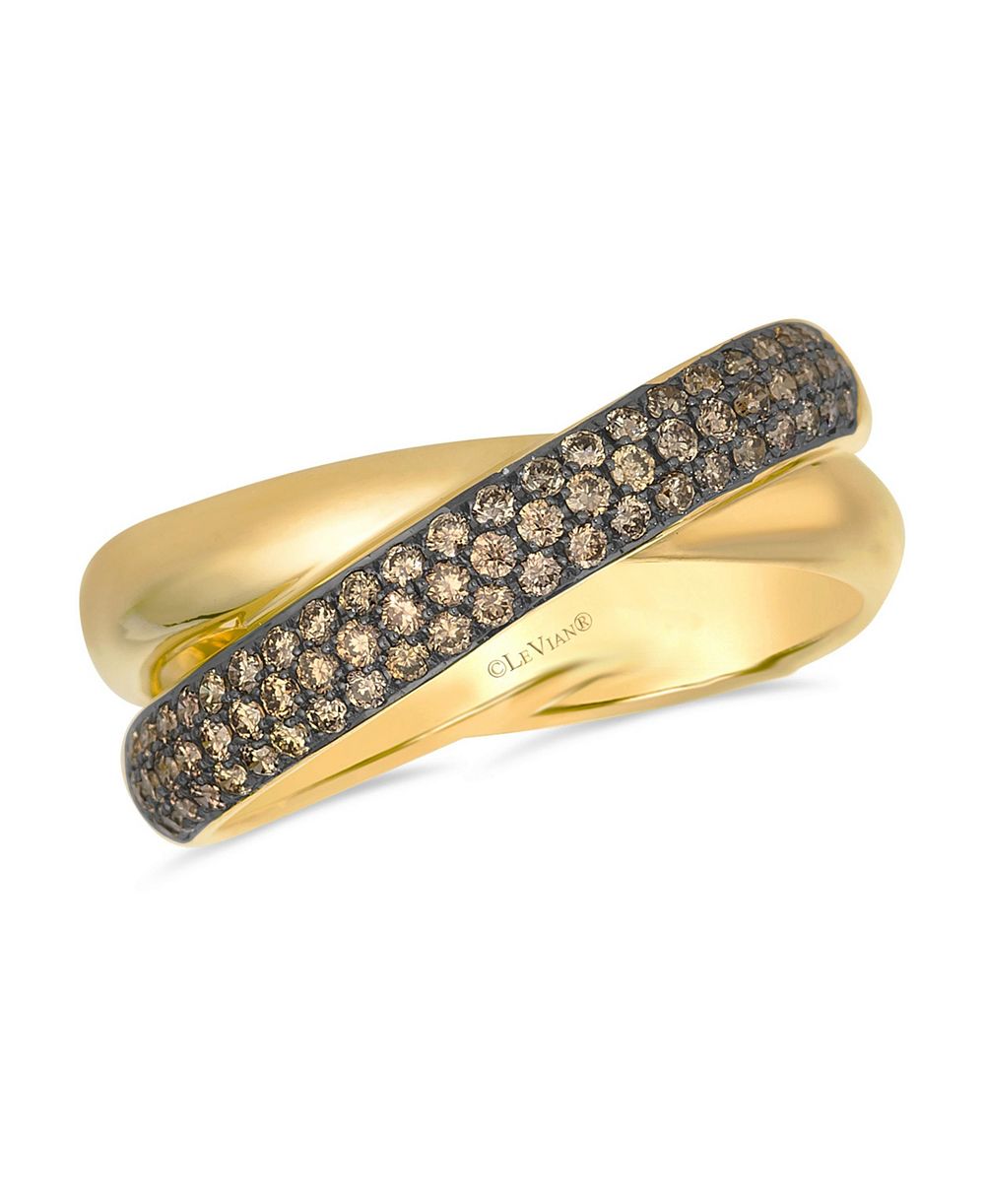 Le Vian Chocolate Diamond (3/8 ct. t.w.) Ring in 14k Yellow Gold