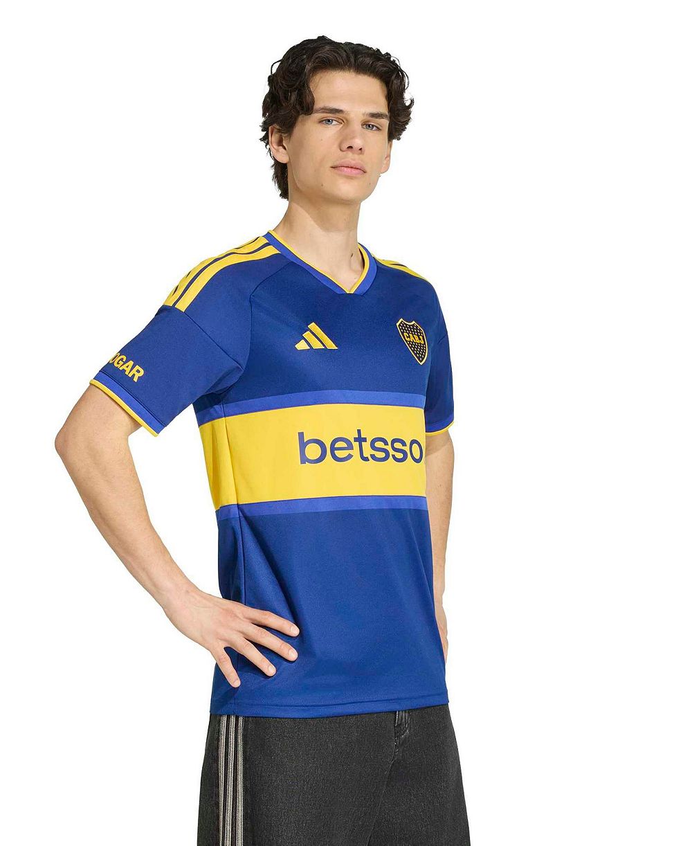 Мужская джерси adidas Boca Juniors 2026/27 Home Replica с V-образным вырезом и приталенным кроем