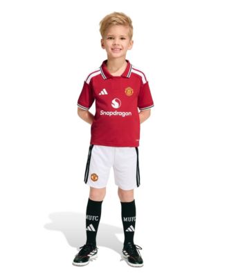 Adidas Toddler Red Manchester United Replica Kit Set