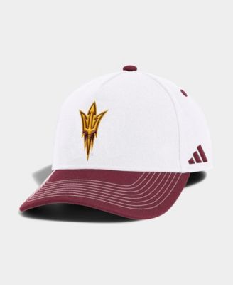 Adidas Men's and Women's White/Maroon Arizona State Sun Devils 2026 Sideline A-Frame Adjustable Hat