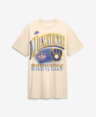 Nike Men's Milwaukee Brewers Vintage Tri-Blend T-Shirt
