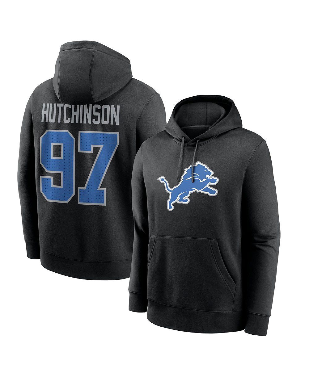 Nike Men's Detroit Lions Aidan Hutchinson Fleece Classic-Fit Hoodie