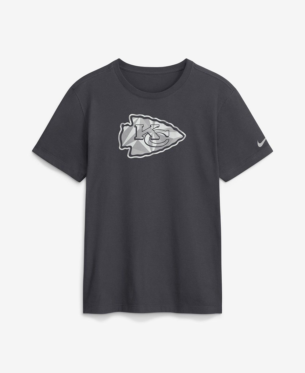 Мужская футболка Nike Kansas City Chiefs Fractal Logo Crewneck