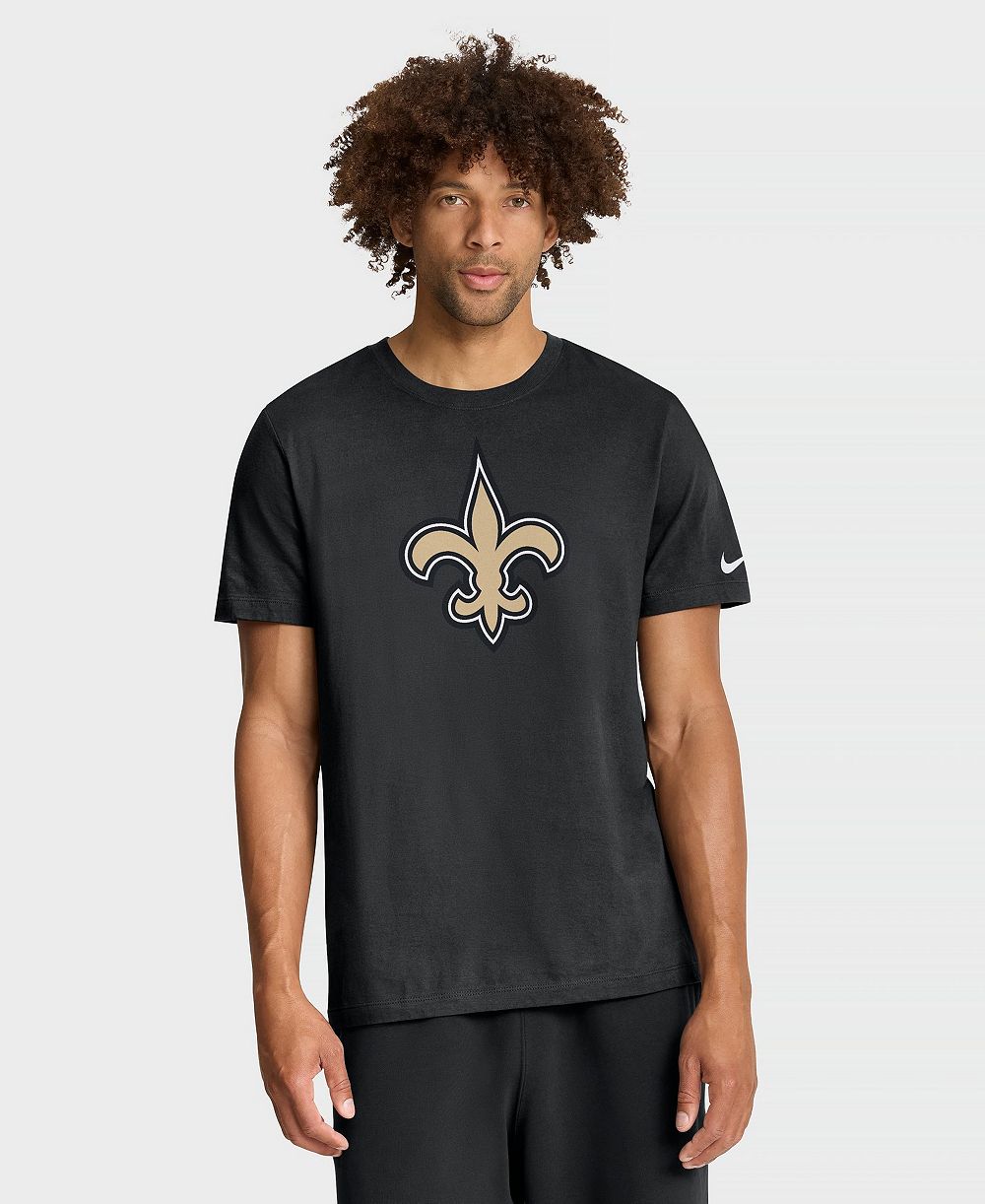 Мужская футболка Nike New Orleans Saints Essential с экранной печатью и круглым вырезом