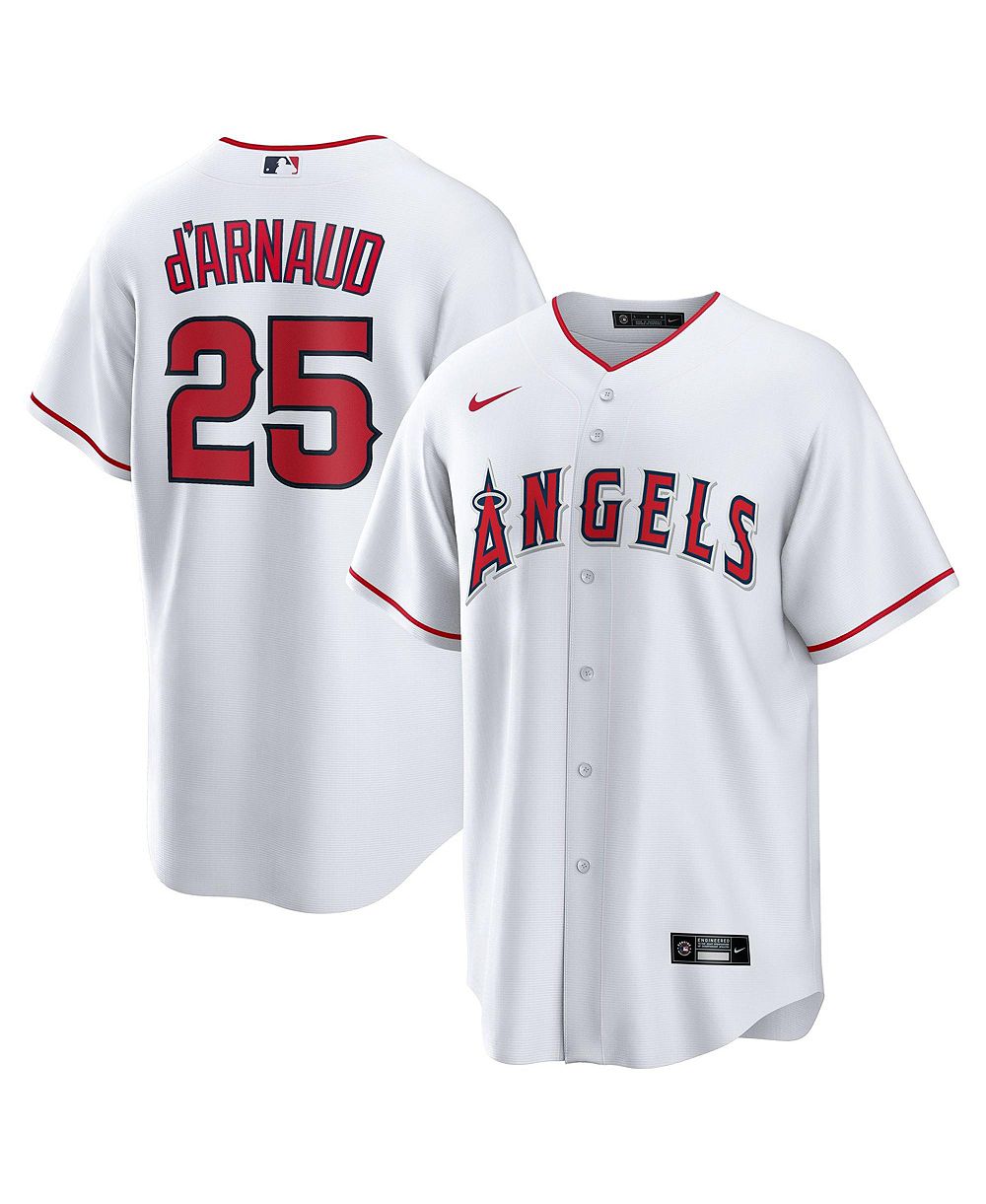 Мужская реплика джерси Nike Los Angeles Angels Travis d'Arnaud свободного кроя