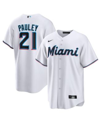 Nike Men's Miami Marlins Graham Pauley Relaxed-Fit V-Neck Jersey