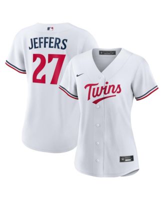 Nike Women's Minnesota Twins Ryan Jeffers 27 Replica V-Neck Short-Sleeve Jersey