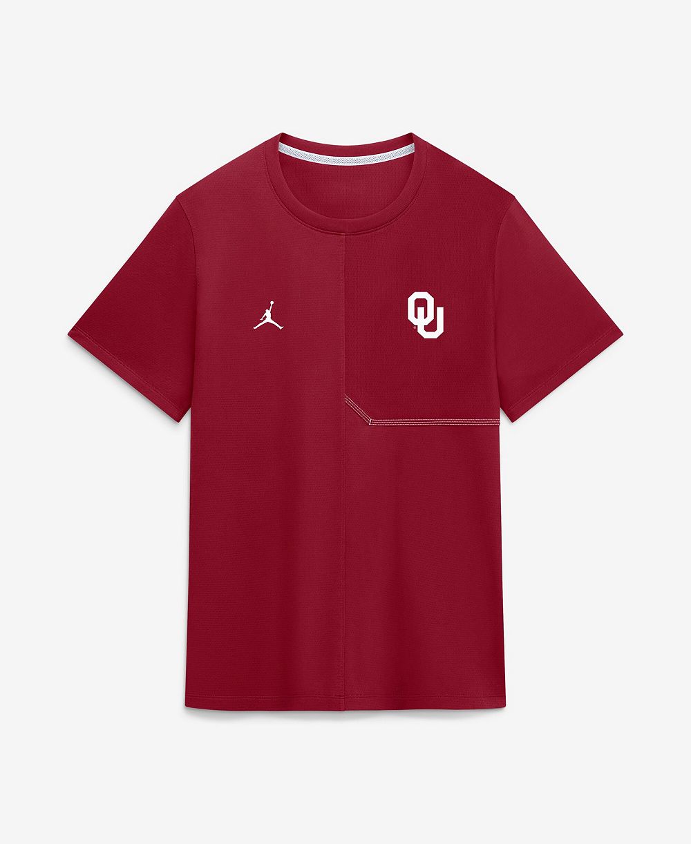 Jordan мужская футболка с надписью «Sideline Coach» команды Oklahoma Sooners