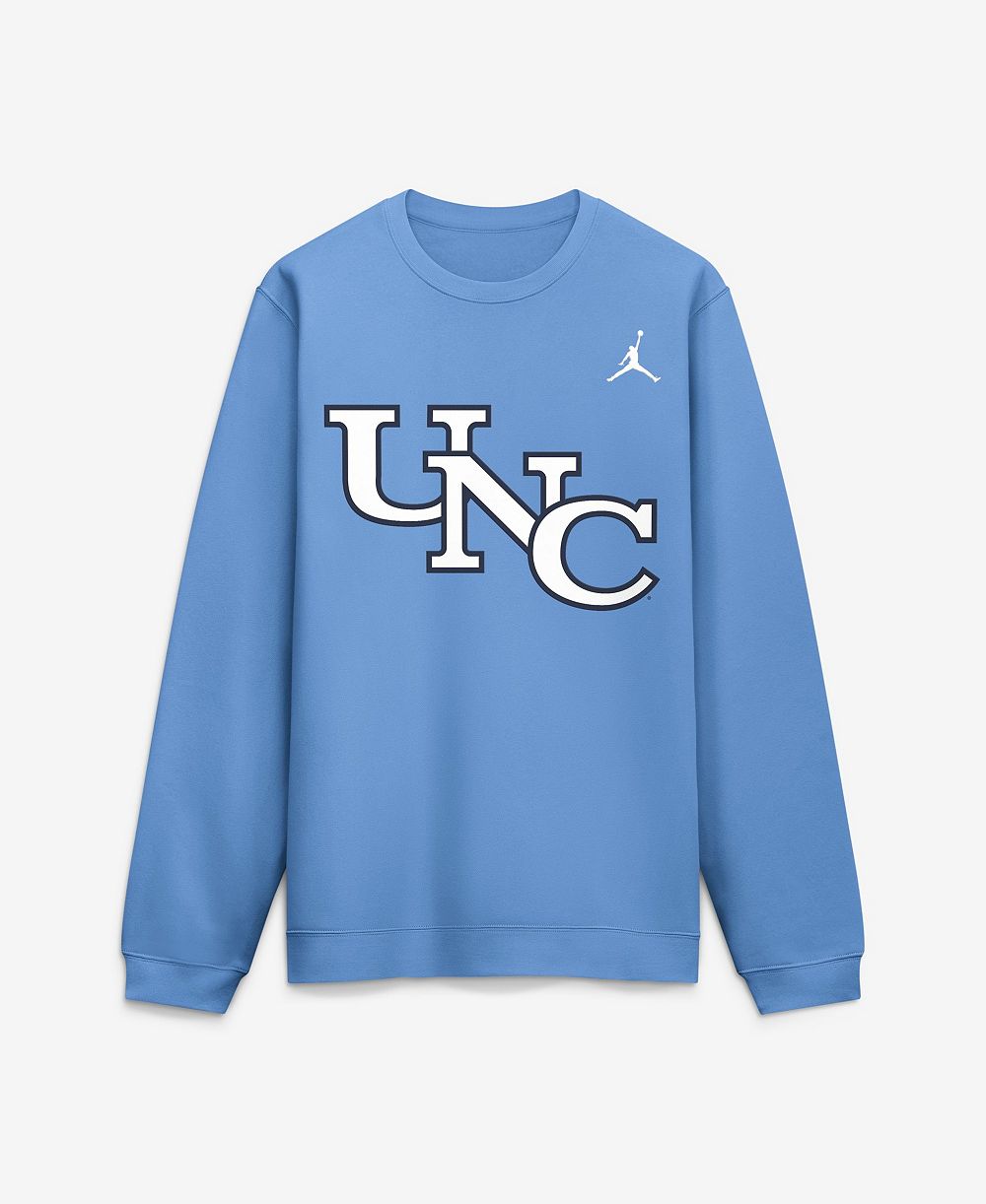 Мужская толстовка Nike North Carolina Tar Heels Sideline Club Crewneck
