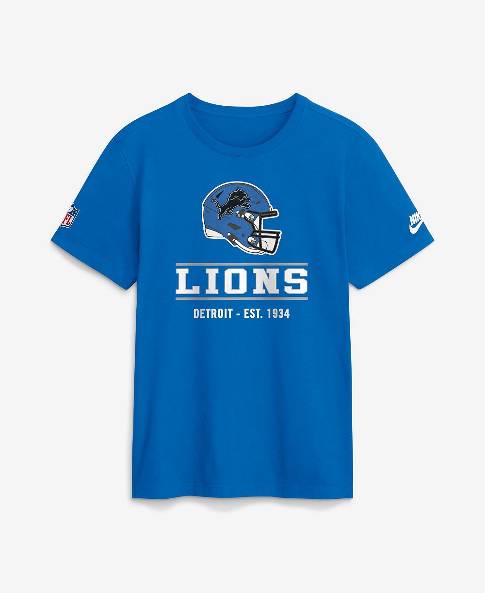 Nike Men's Big & Tall Detroit Lions Sideline Final Sprint Throwback Dri-FIT T-Shirt