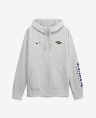 Nike Men's Baltimore Ravens Cool Down Club Full-Zip Scuba Hood Hoodie
