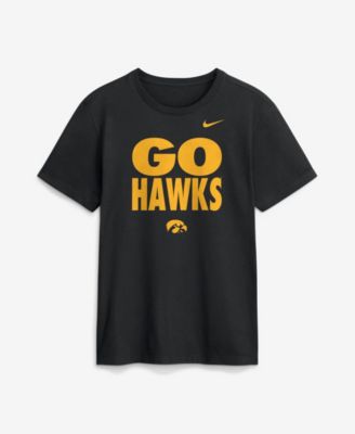 Мужская футболка Nike с круглым вырезом и слоганом для скамейки запасных Iowa Hawkeyes
