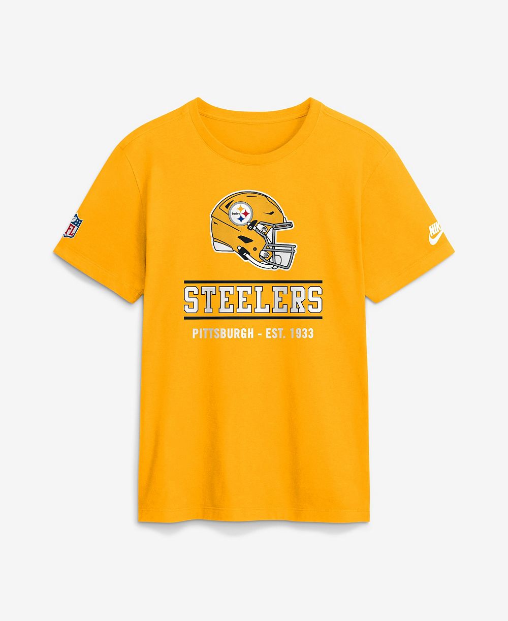 Мужская футболка Nike Pittsburgh Steelers Final Sprint Crewneck Short Sleeve