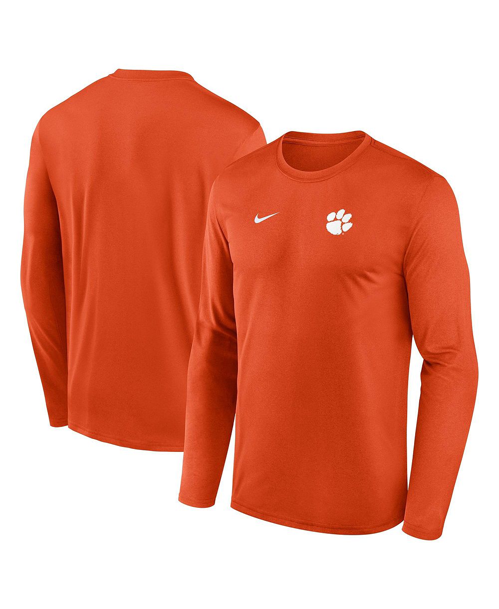 Nike Men's Clemson Tigers Sideline Legend Long-Sleeve Screen-Print T-Shirt