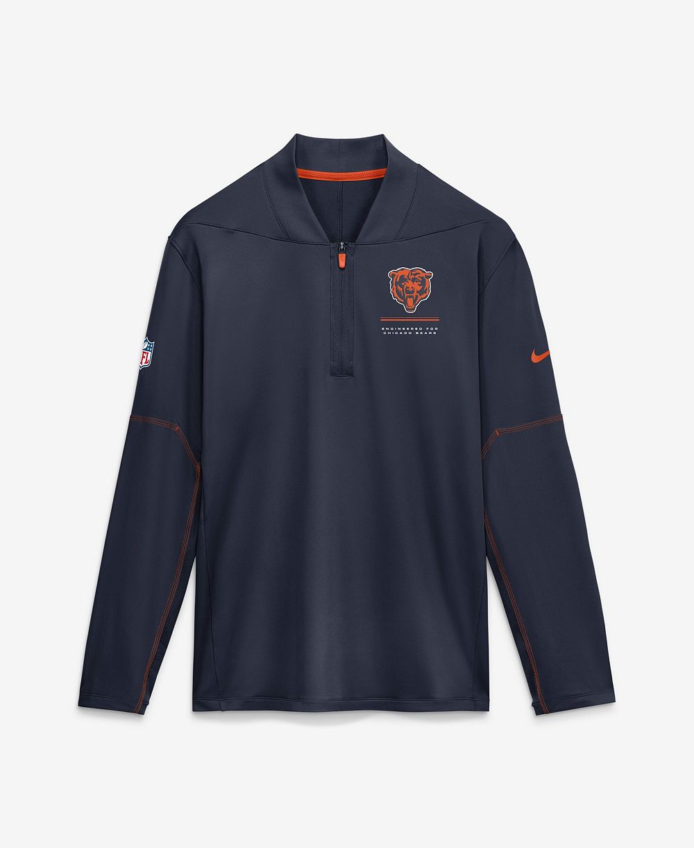 Nike Men's Chicago Bears Half-Zip Pullover Sweatshirt