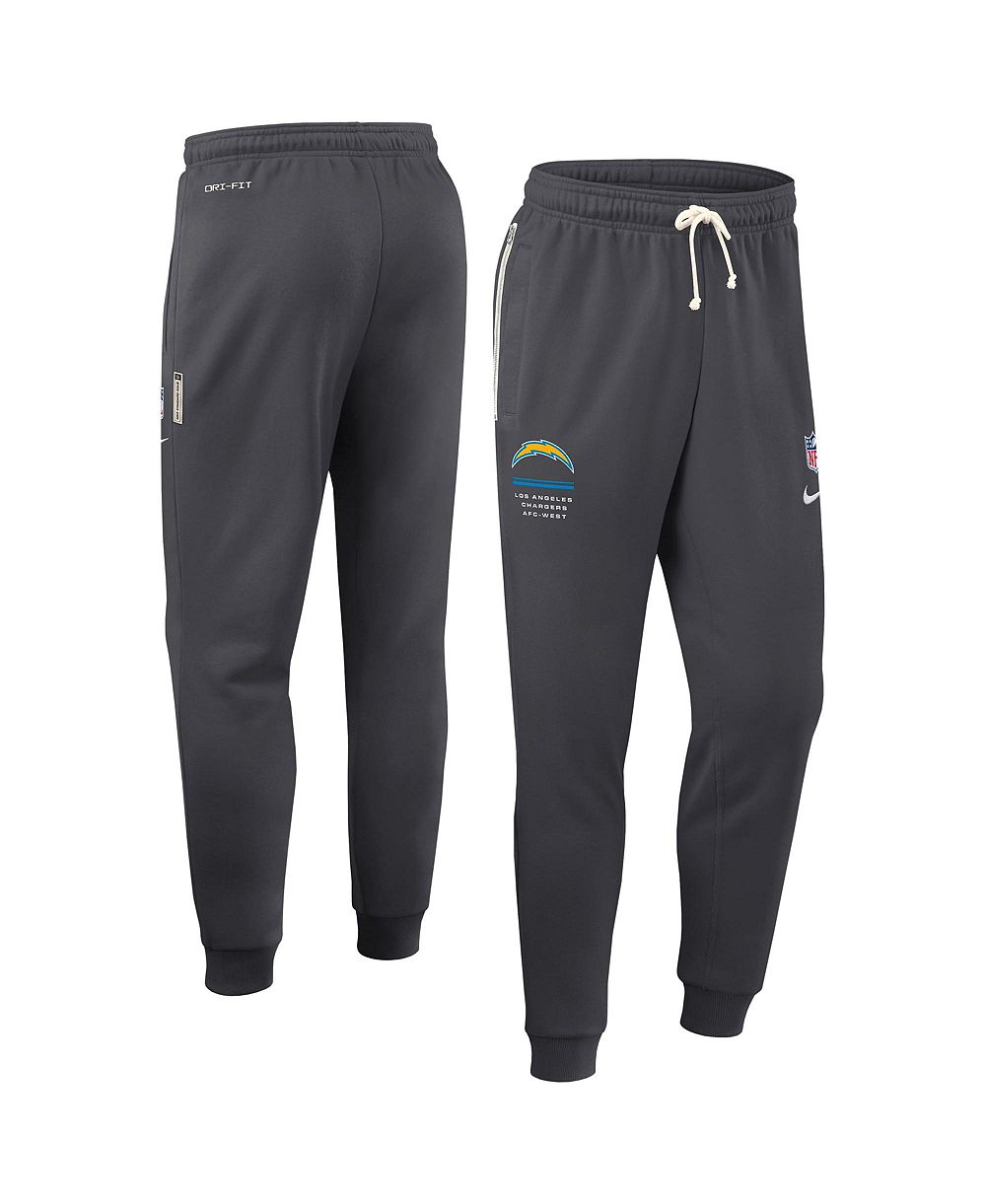 Nike Men's Los Angeles Chargers Sideline Standard Issue Dri-FIT Tapered-Leg Fleece Pants