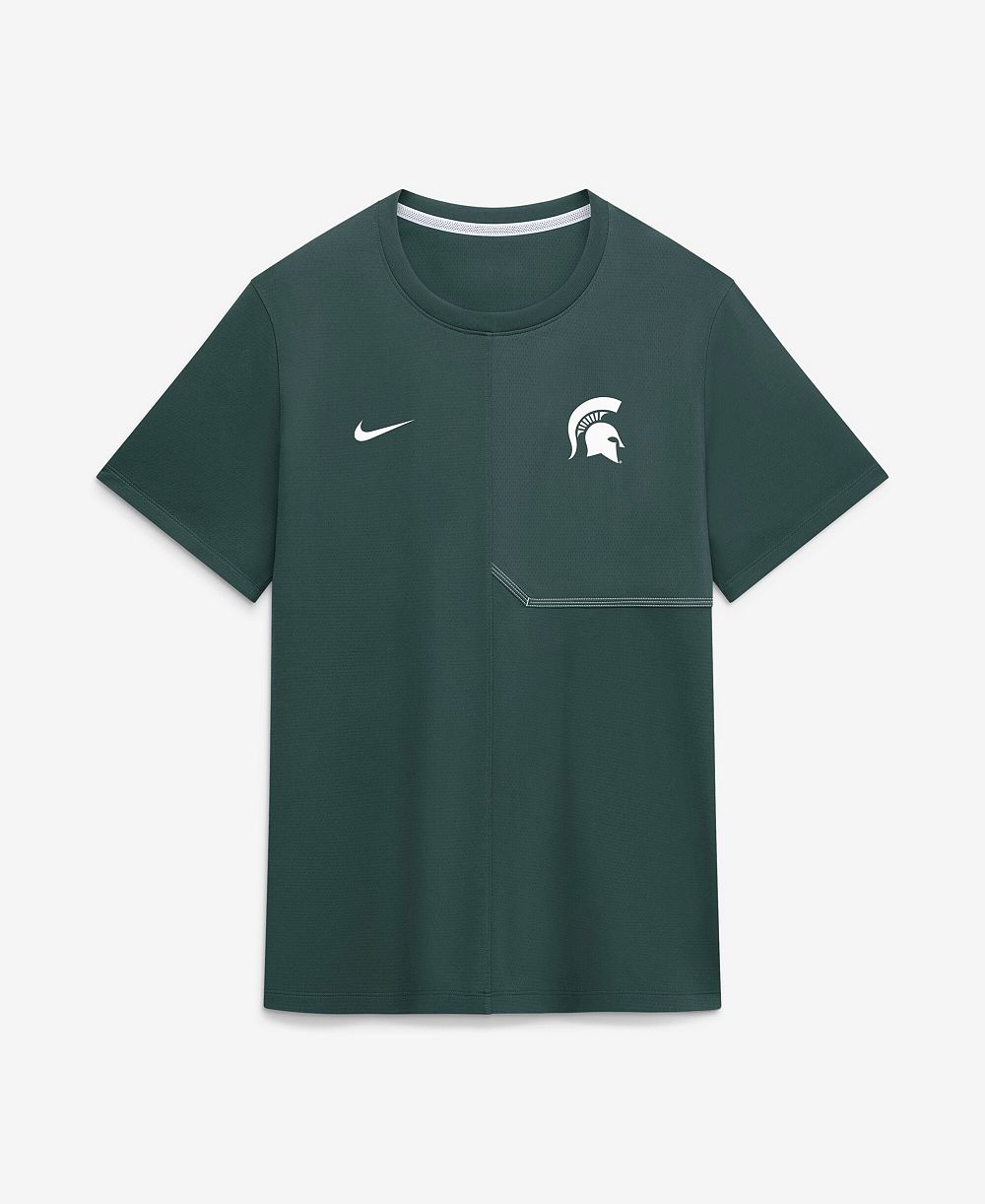 Nike мужская футболка Michigan State Spartans для боковой линии тренеров