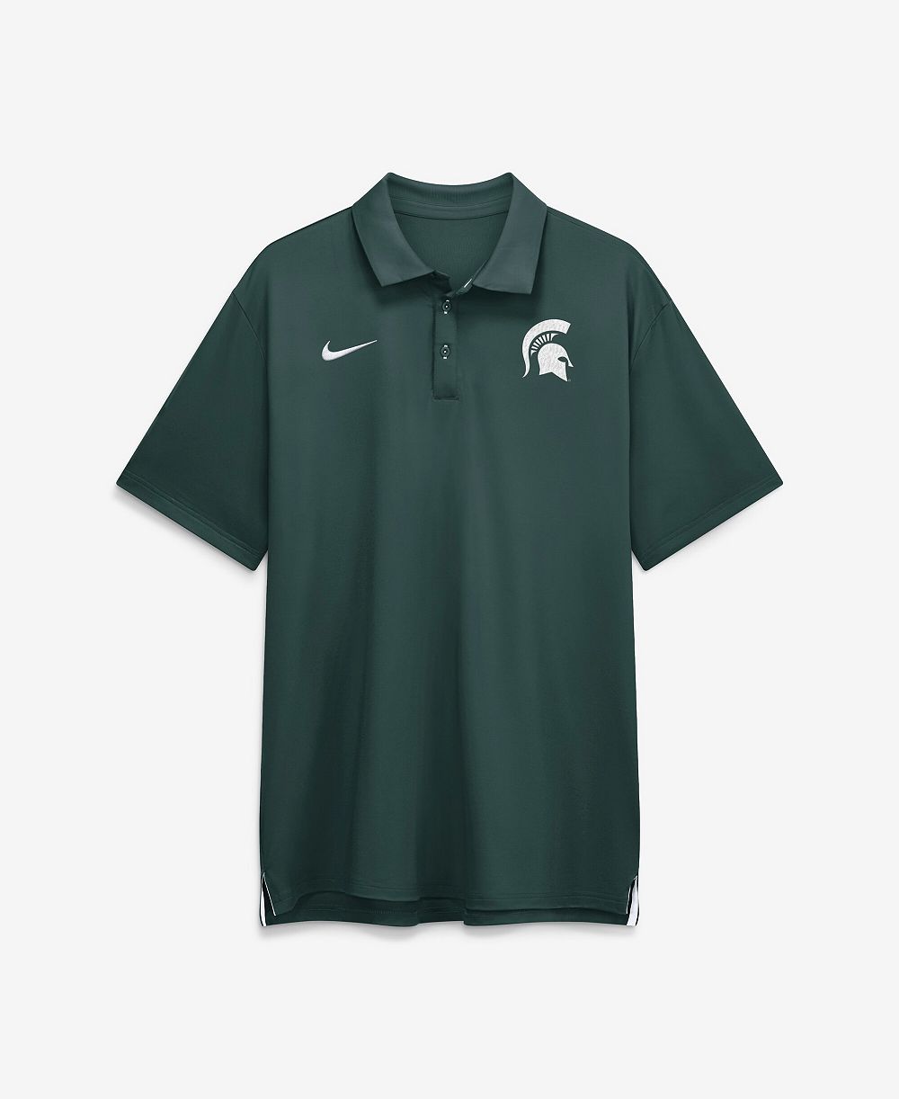 Мужская рубашка-поло Nike Michigan State Tour Dri-FIT Droptail