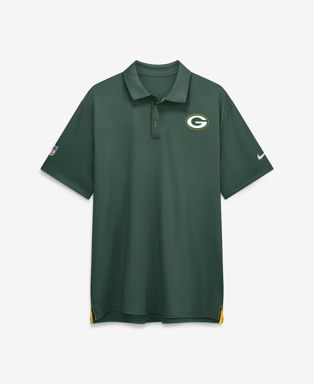 Nike Men's Green Bay Packers Sideline Tour Dri-FIT Polo Shirt
