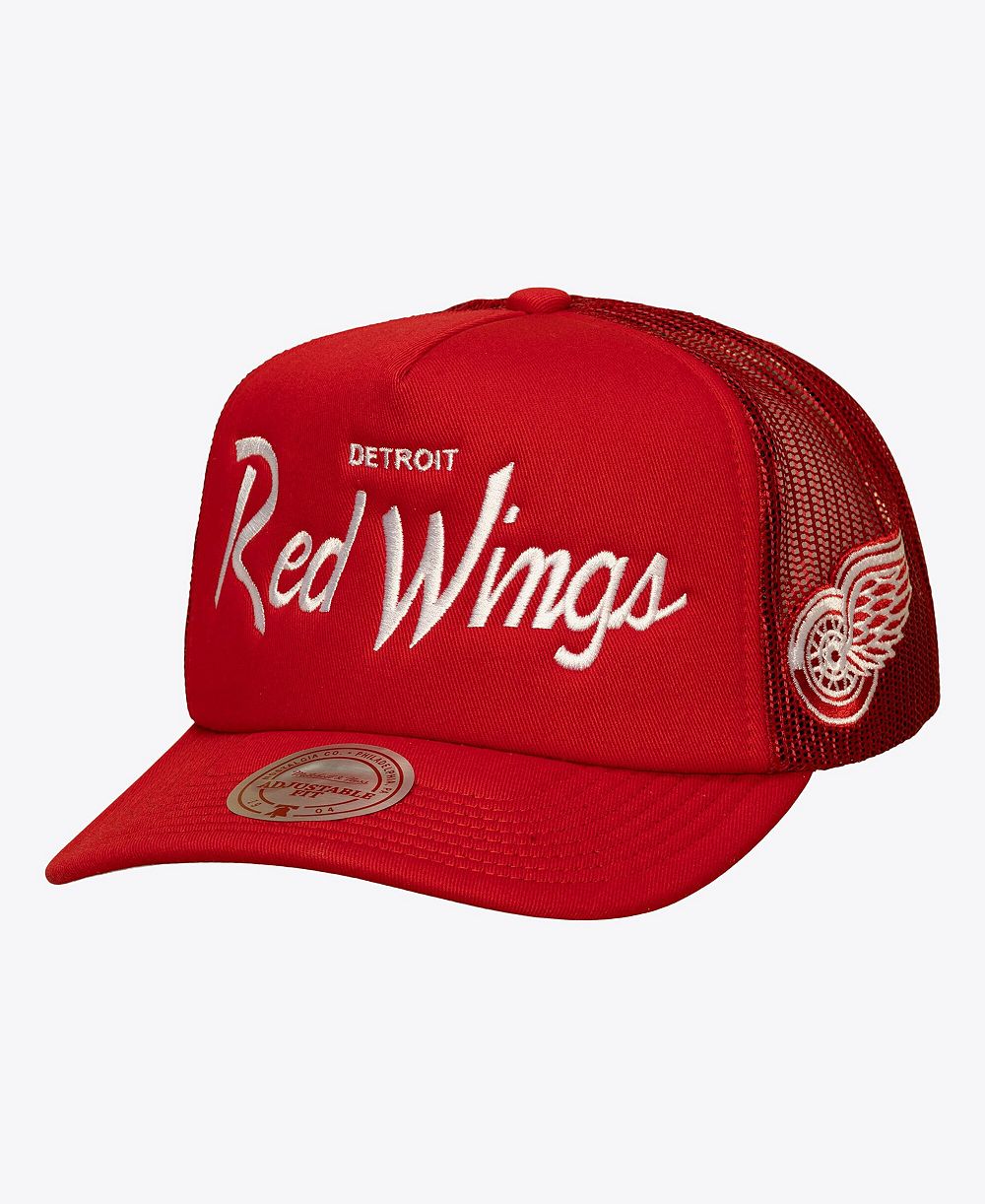 Mitchell & Ness регулируемая кепка-траккер Detroit Red Wings