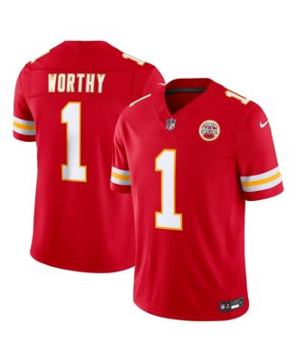 Nike Мужская джерси Kansas City Chiefs Xavier Worthy Vapor F.U.S.E. Limited с V-образным вырезом