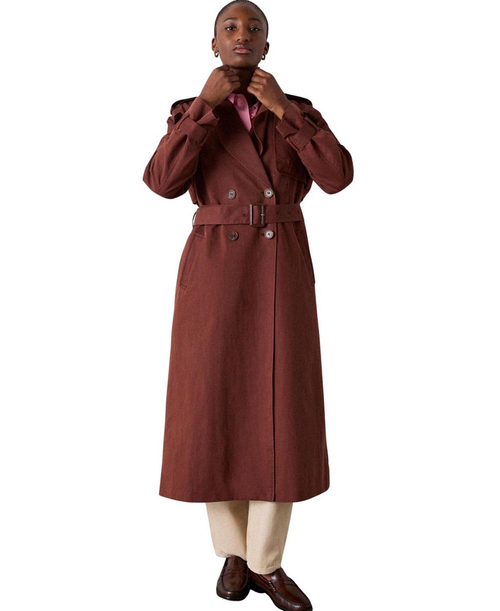 Whistles Women's Valentina Double-Breasted Trench Coat